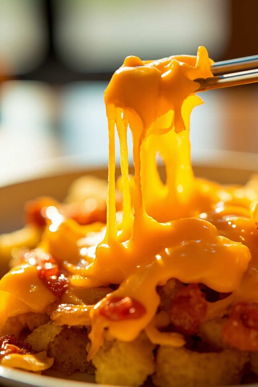 nacho cheese potato topping