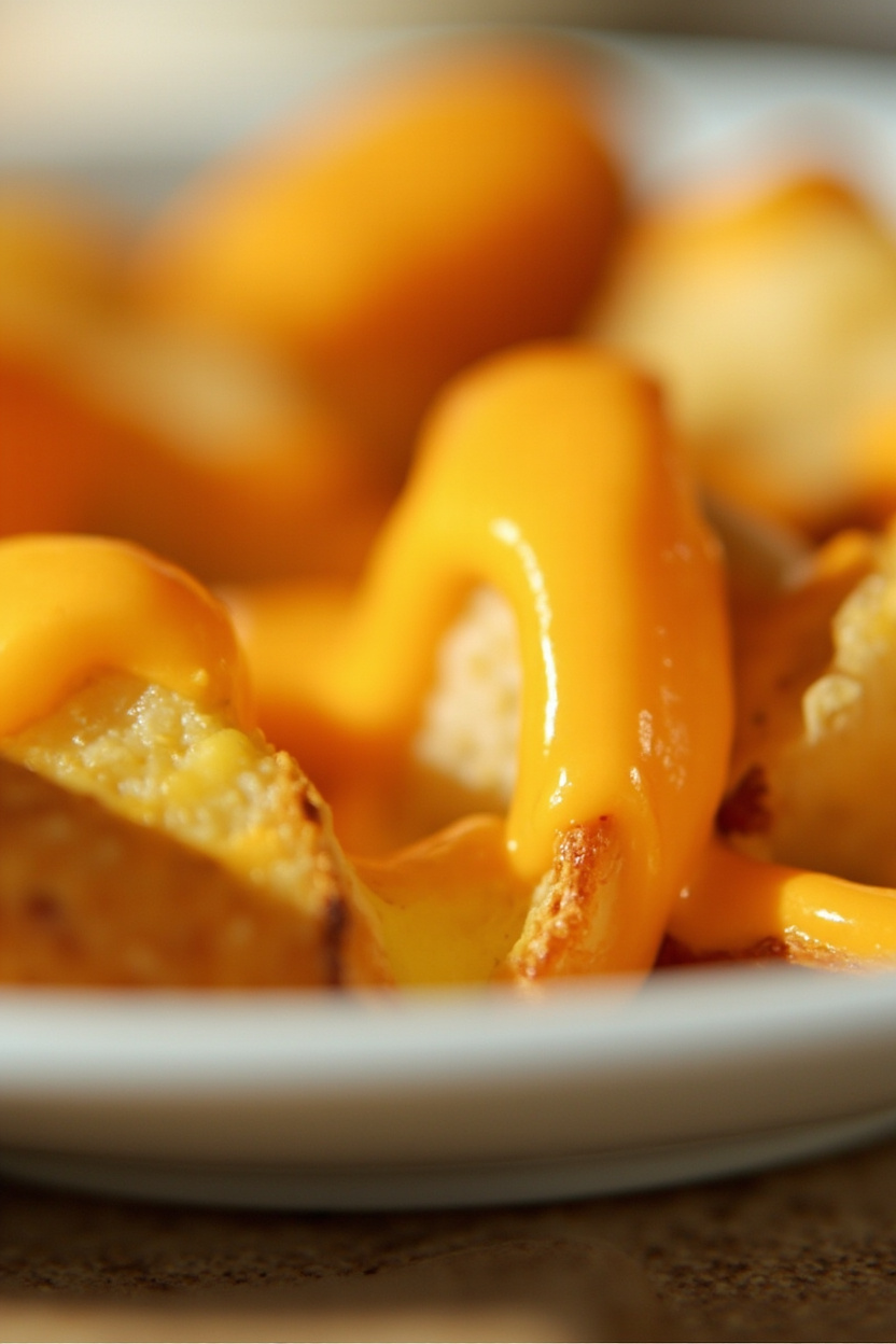 nacho cheese potato topping