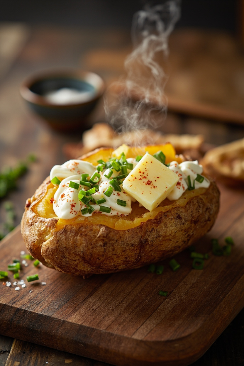 crispy skin baked potato