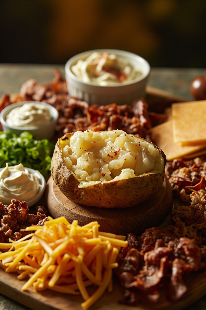 baked potato charcuterie board