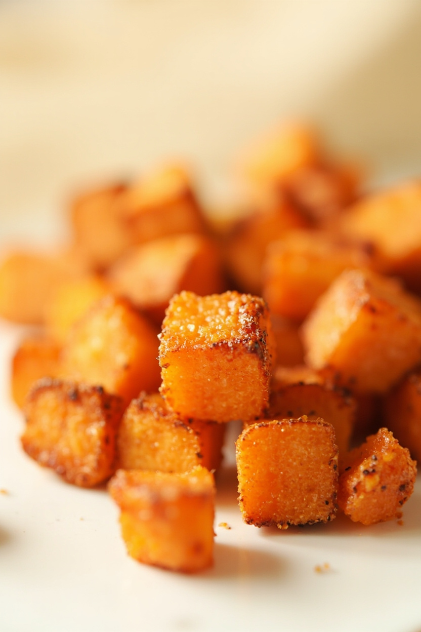 air fry sweet potato cubes