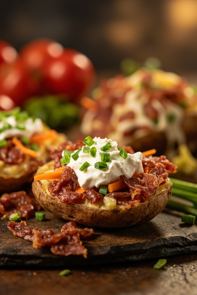 baked potato charcuterie board