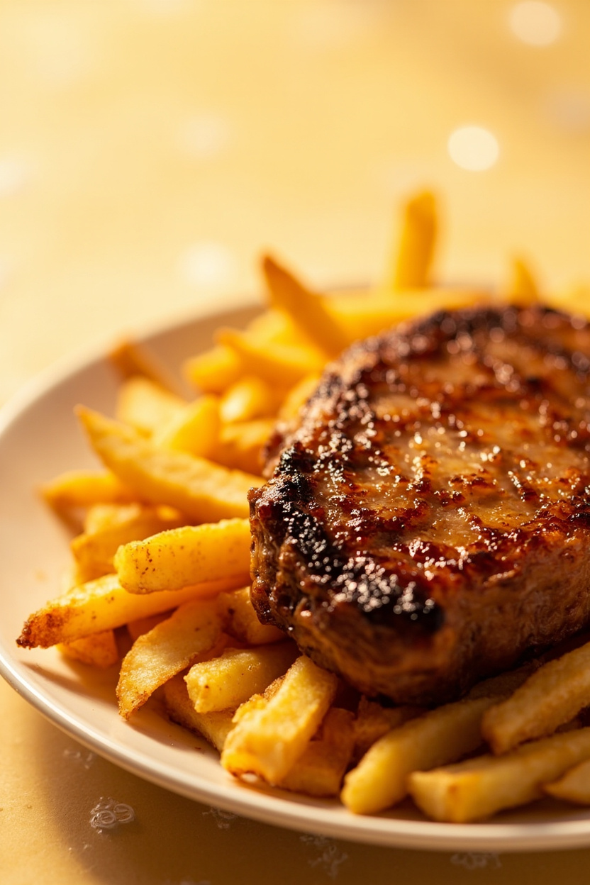 fries pork chops