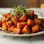 air fry sweet potato cubes