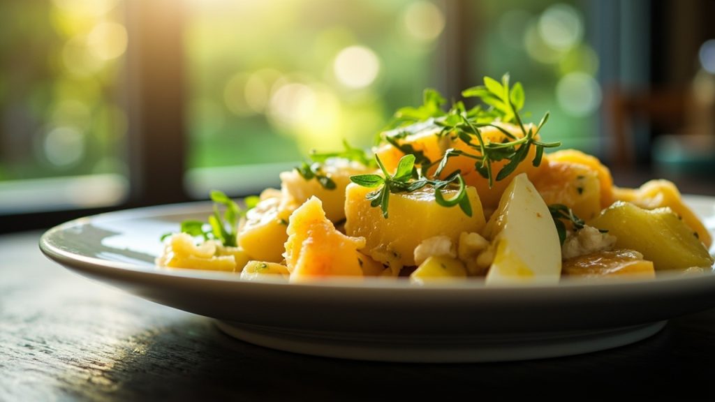 classic potato salad with egg