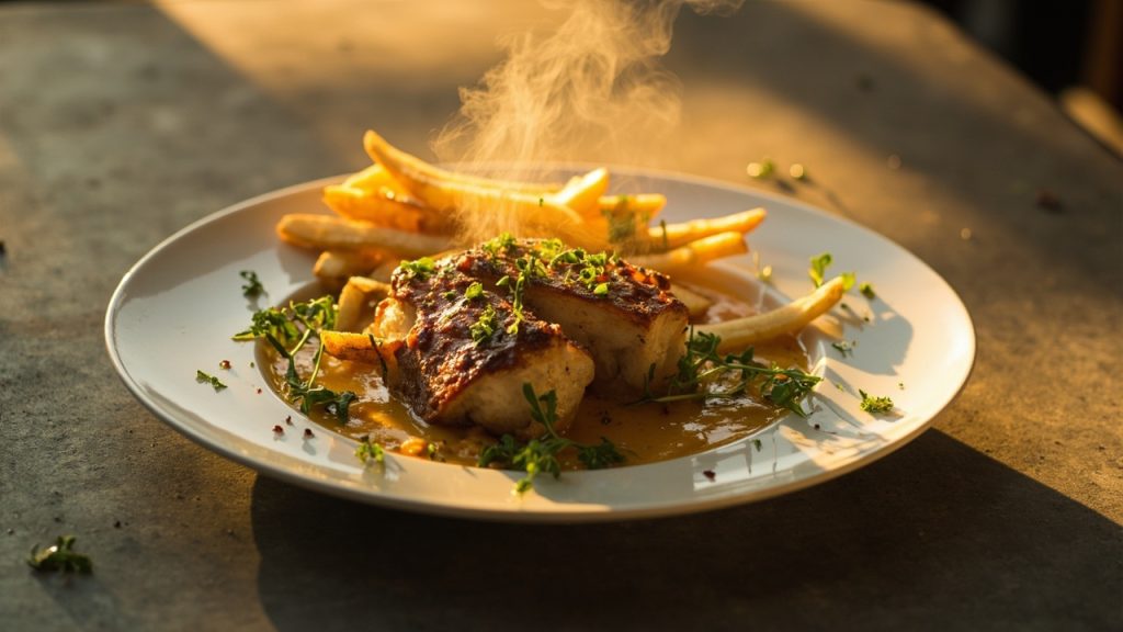 Dinner with Fries on the Side: Steakhouse Steak & Garlic Fries dinner with fries on the side