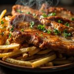 fries pork chops