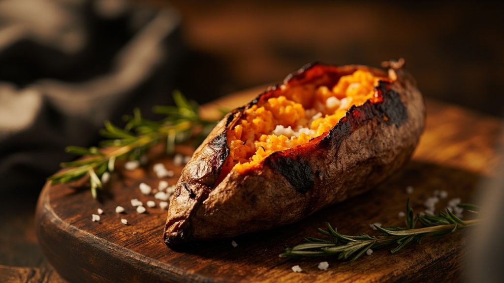 bake sweet potato in oven