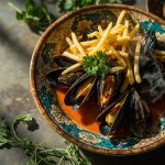 mussels and fries