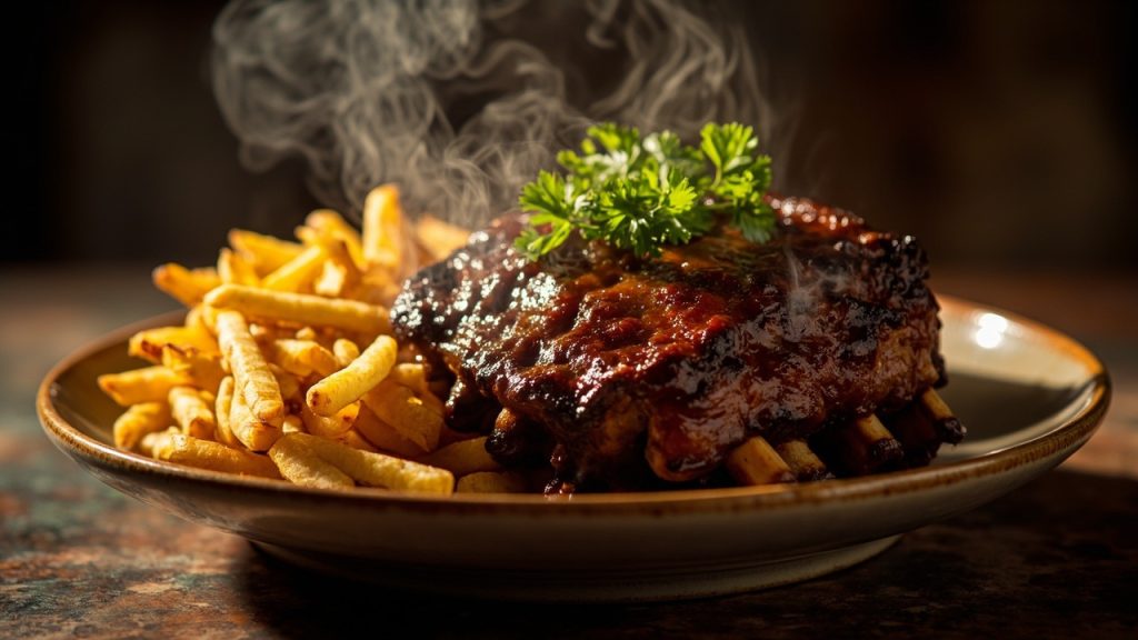 ribs and fries