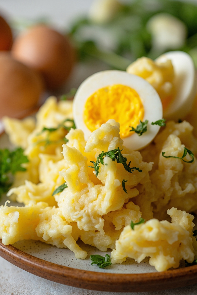 classic potato salad with egg