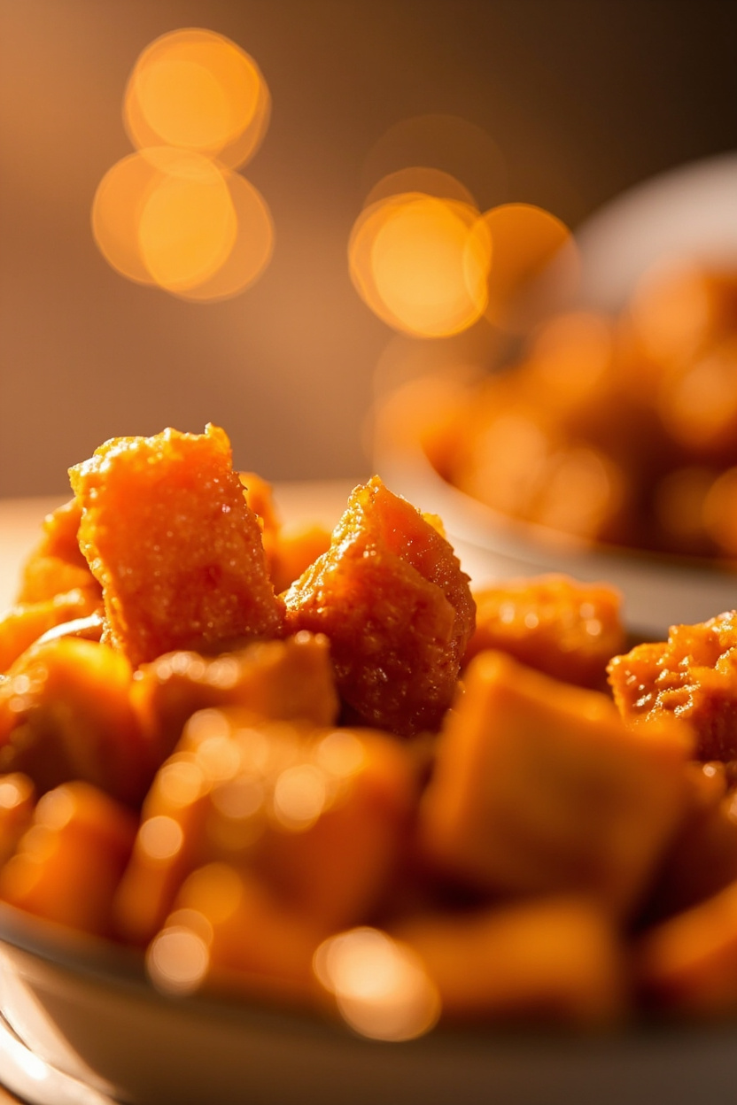 air fry sweet potato cubes