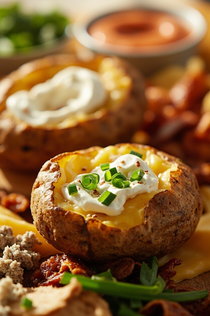 baked potato charcuterie board