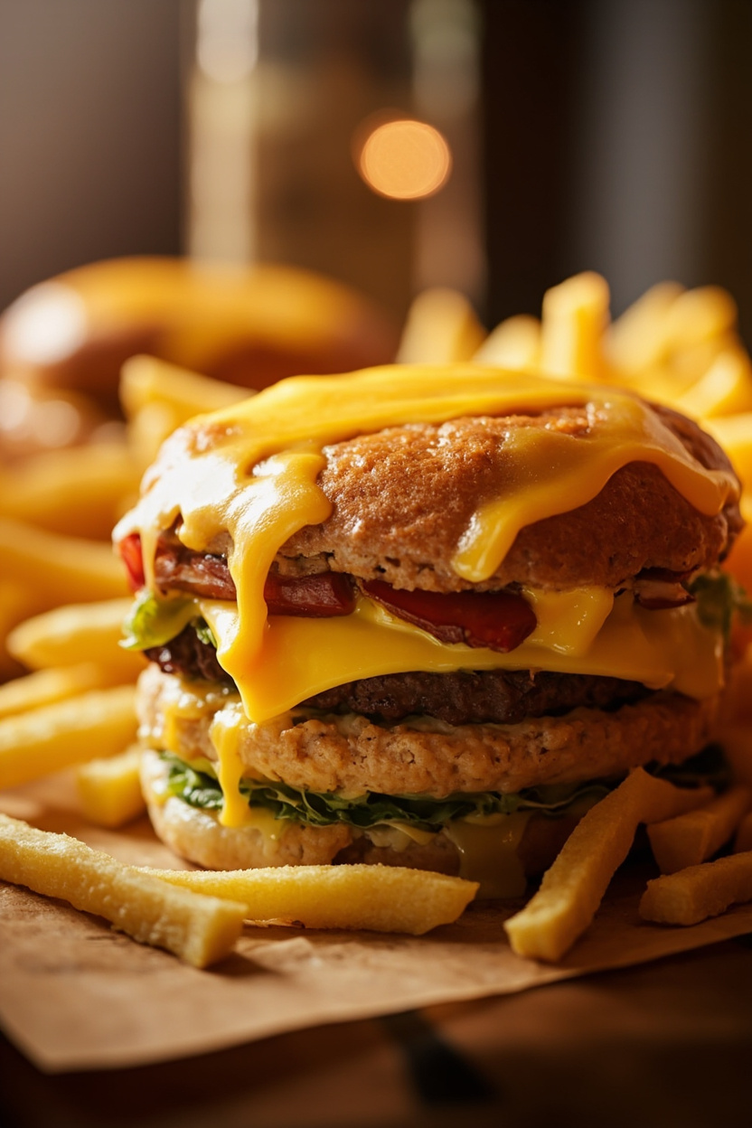 cheeseburger and fries casserole