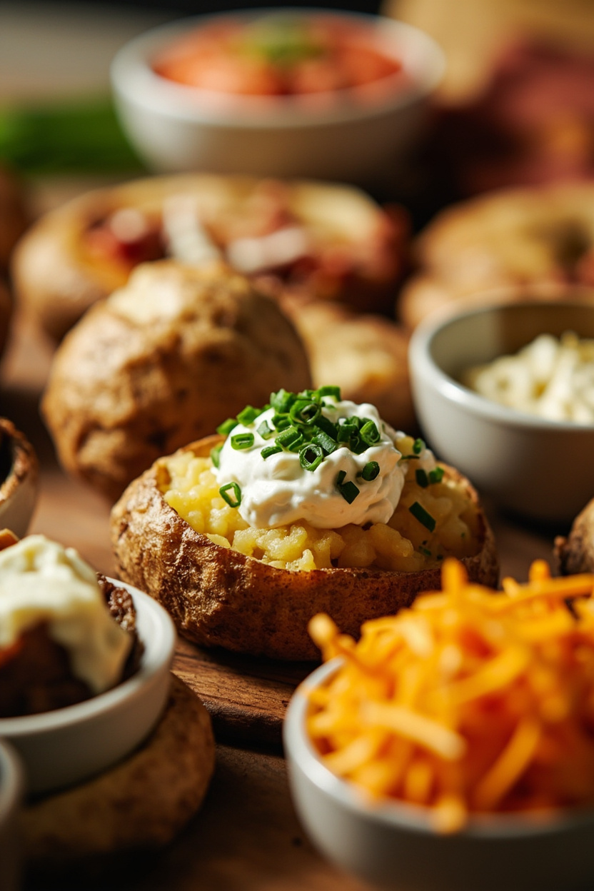 baked potato bar for a crowd