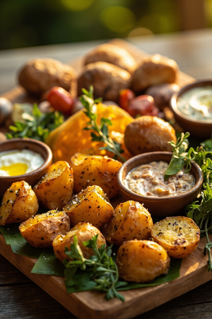 baked potato charcuterie board
