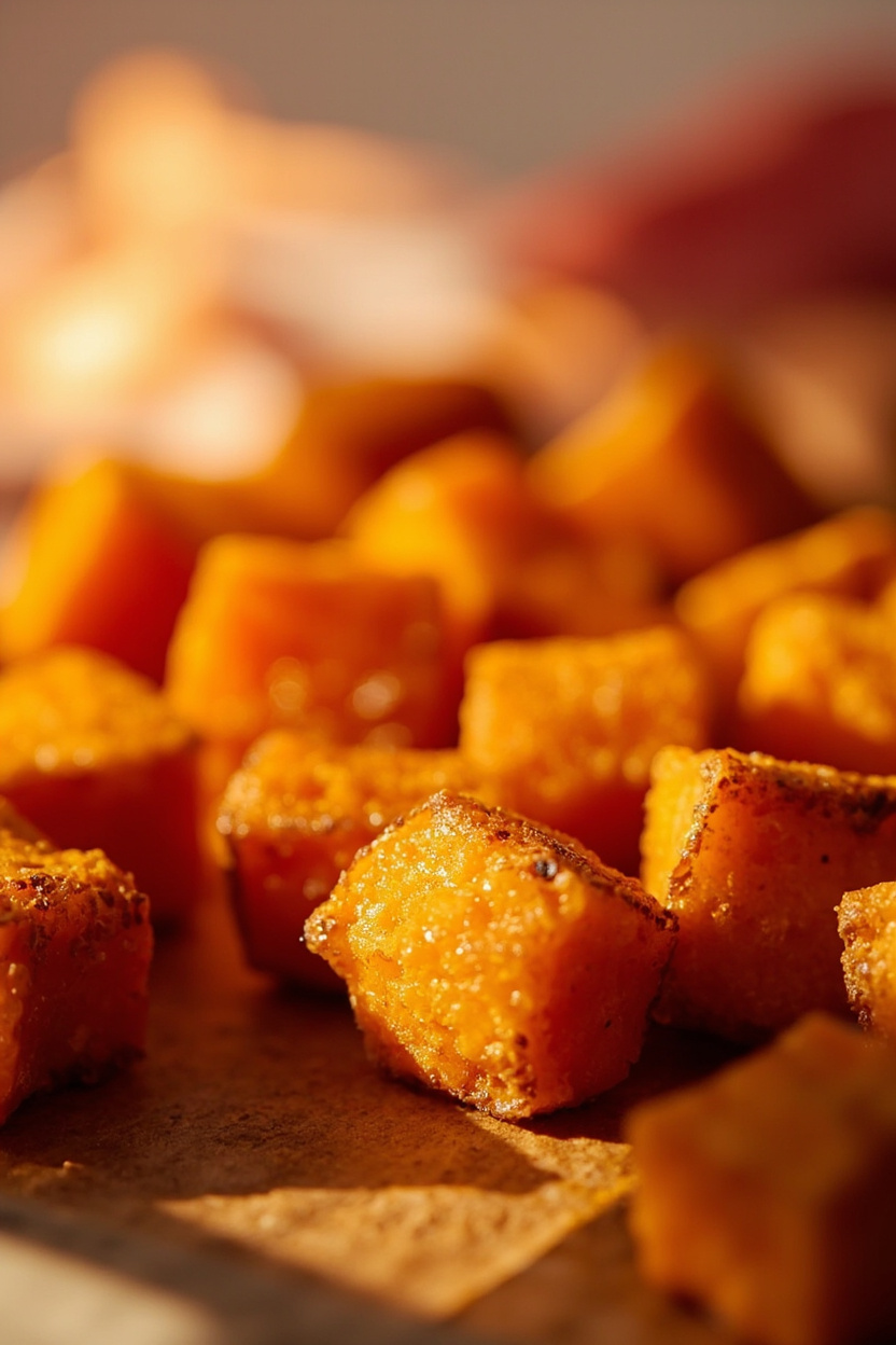air fry sweet potato cubes