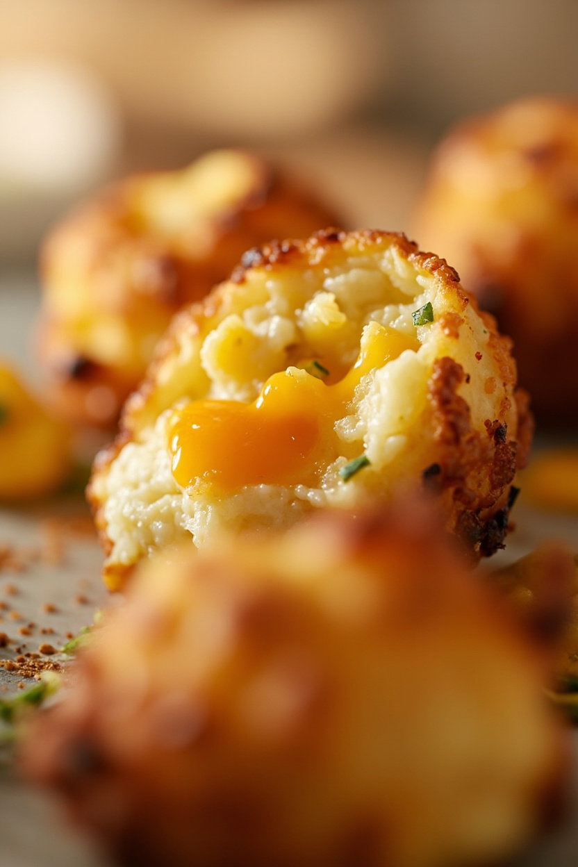 cheesy mashed potato puffs